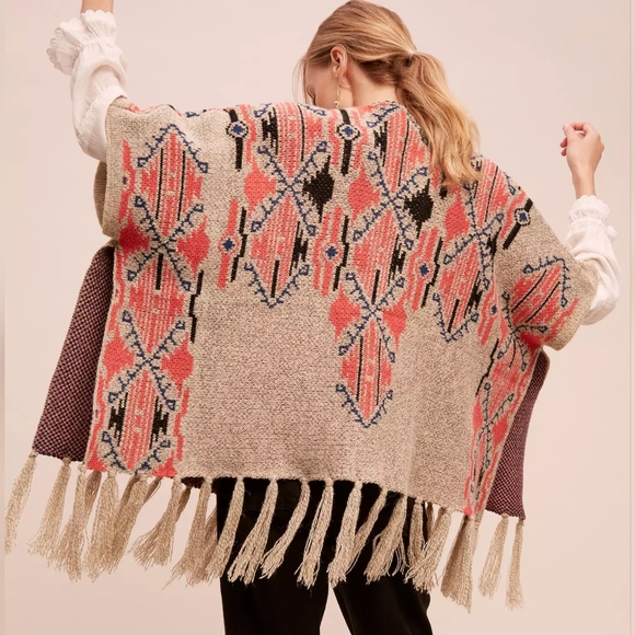 Anthropologie Sweaters - ANTHRO | Raga Western Fringed Poncho